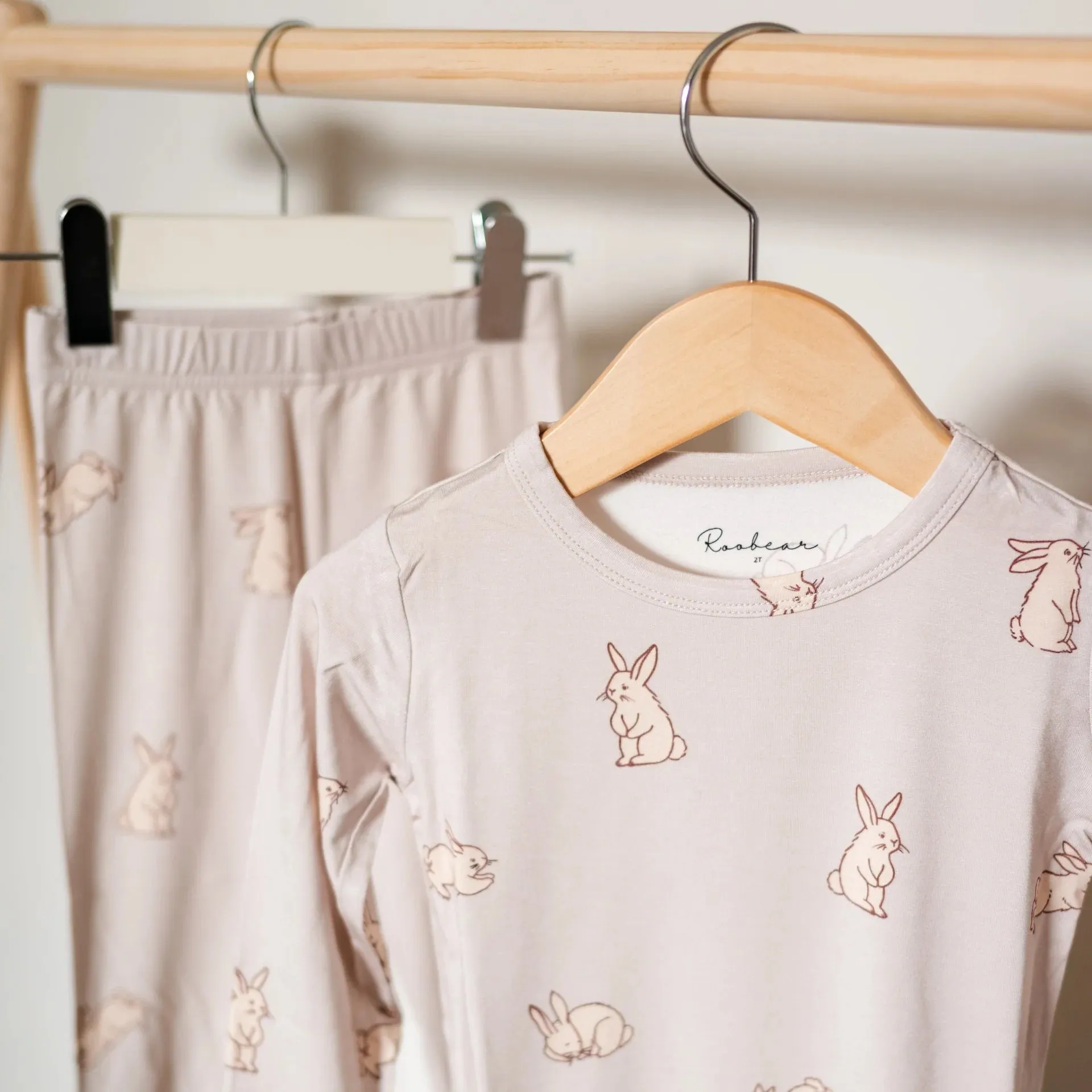 Bunnies Bamboo Two-Piece Pajamas