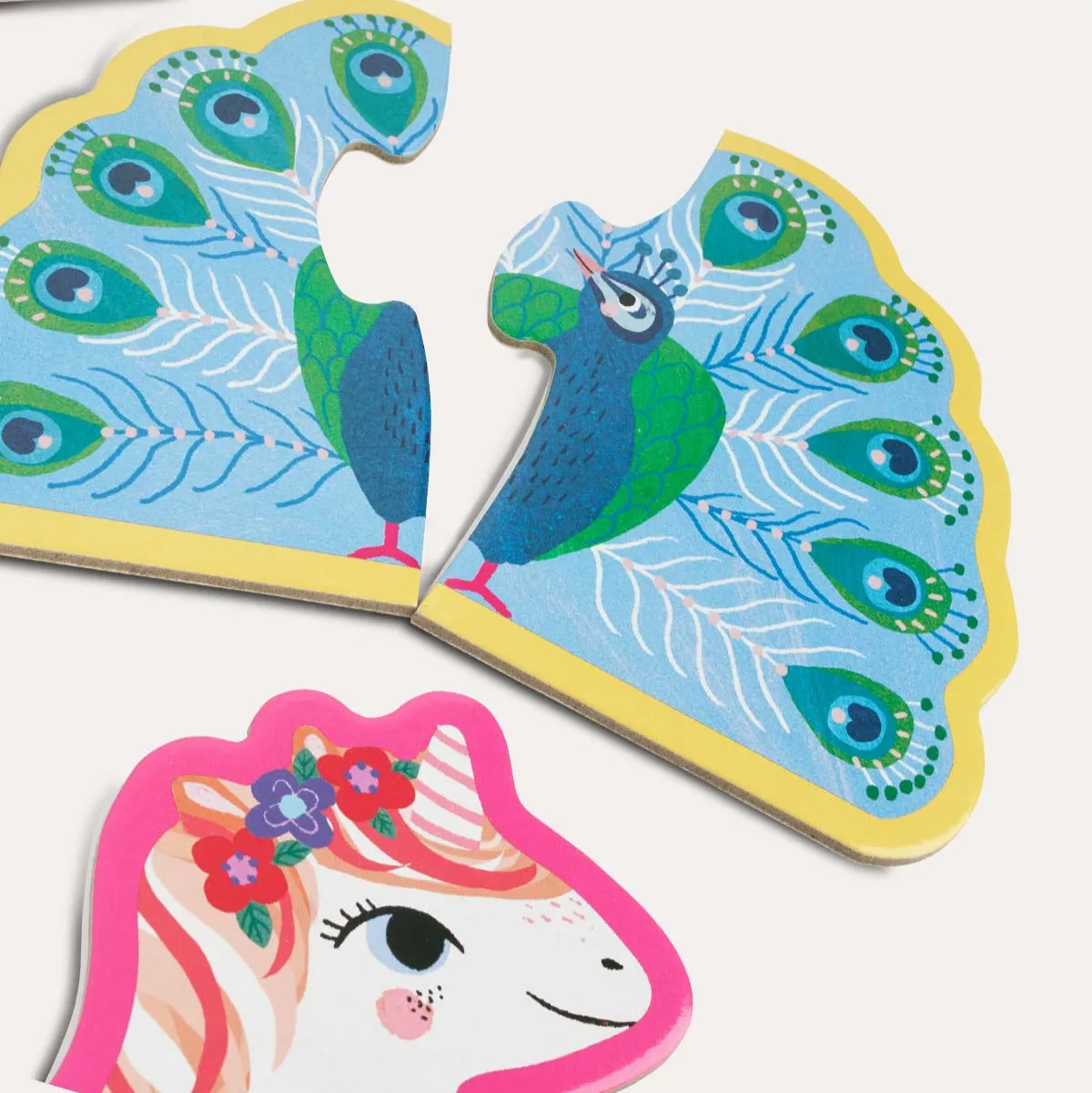 Crocodile Creek Let's Begin 2 Piece Puzzle Unicorn