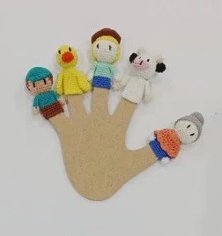 Family Crochet Finger Puppets