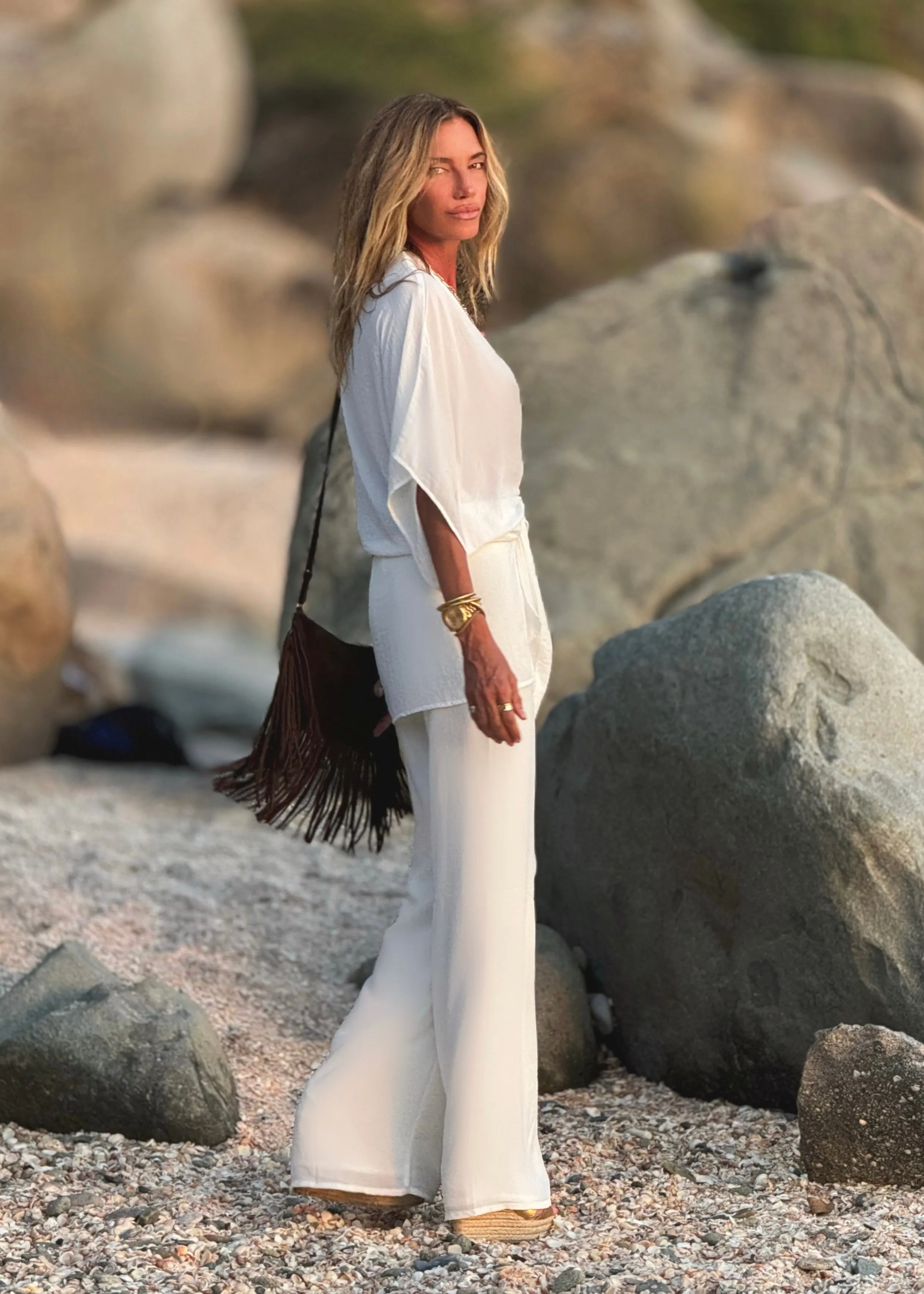 Kate Throw Off White (Chiffon)