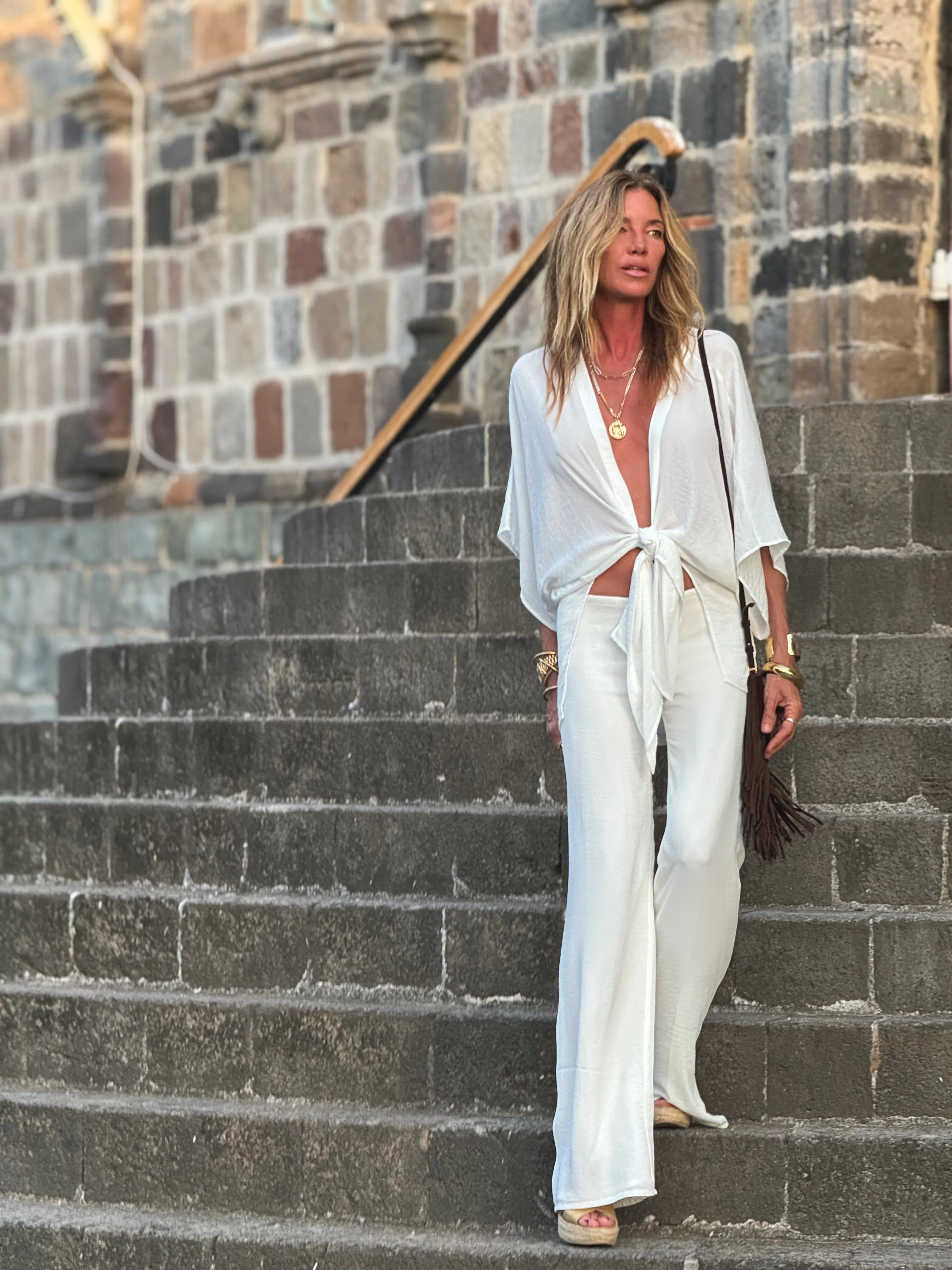 Kate Throw Off White (Chiffon)