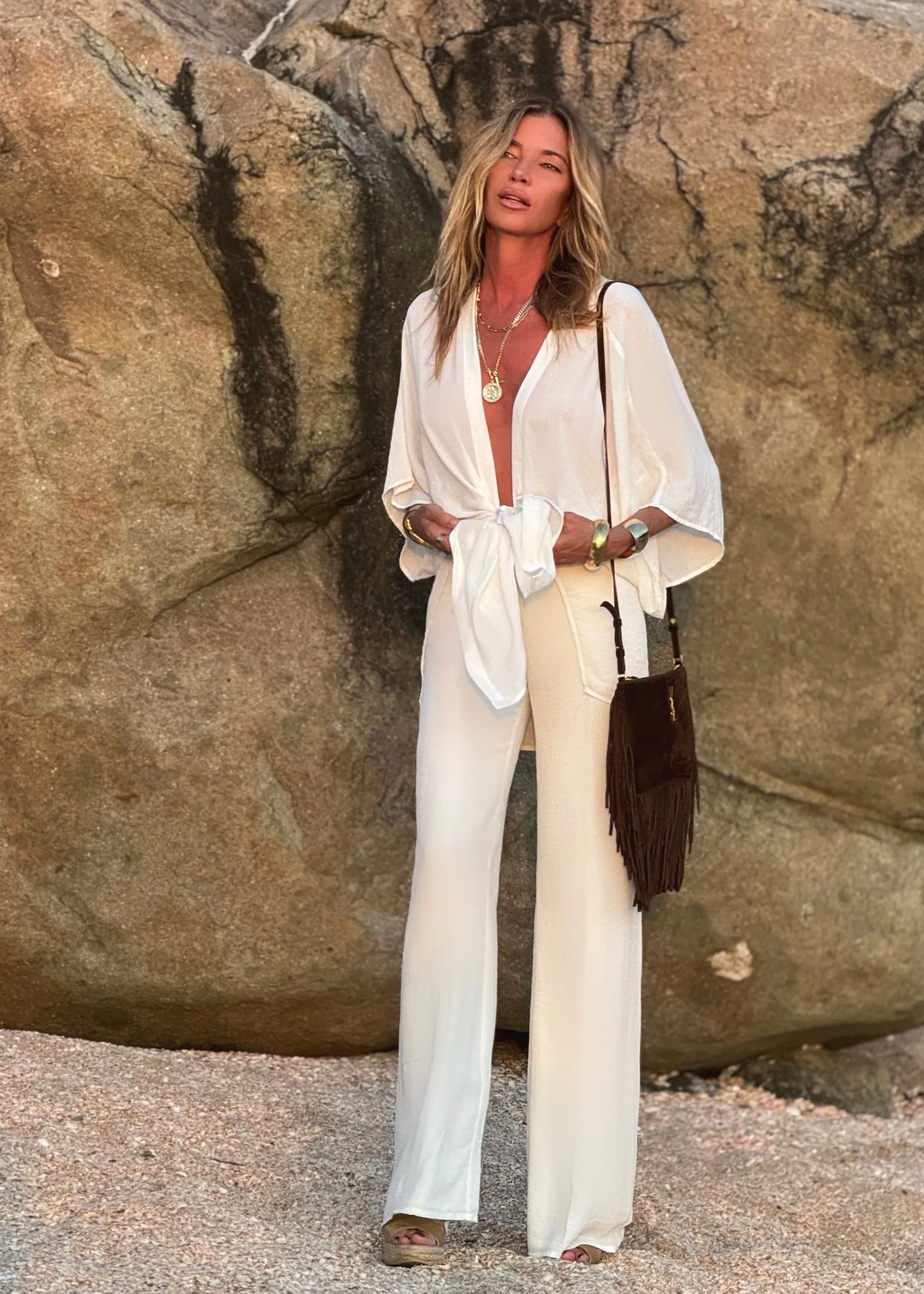Kate Throw Off White (Chiffon)