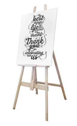 "The Best Things" Sign & Easel