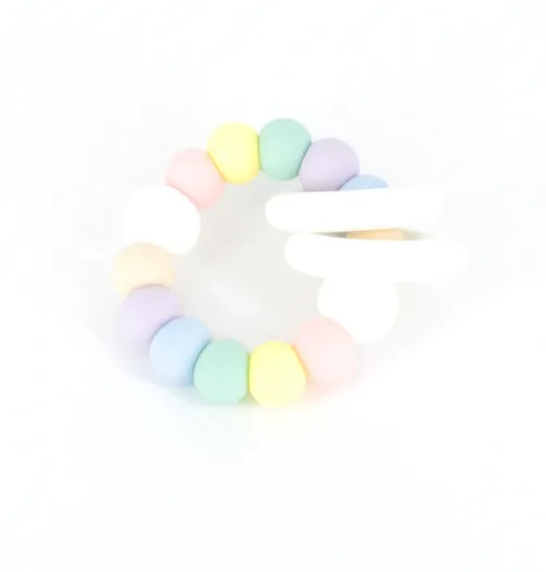 Trio Teether - Pastel Rainbow